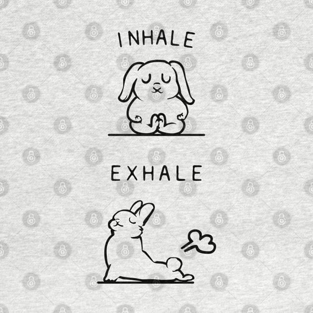 Inhale Exhale Bunny by huebucket